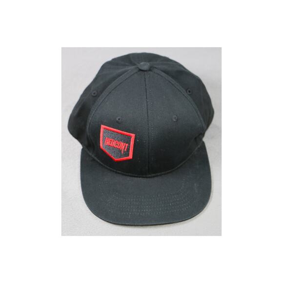Redcon1 Hat Cap Snap Back Black Red Embroidered Patch Mens RC1 Logo - Picture 1 of 8